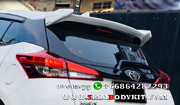 thumbnail image 2 of ABS Roof Spoiler For 2012-2018 Toyota Yaris Hatchback – Factory Style, Black, ECCPP 2 of 6