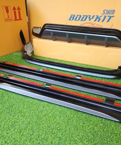 Set 4 PCS Bodykit for Toyota Corolla Cross (GLOSSY BLACK WITH GRAPHITE GREY COLOR) - Image 7