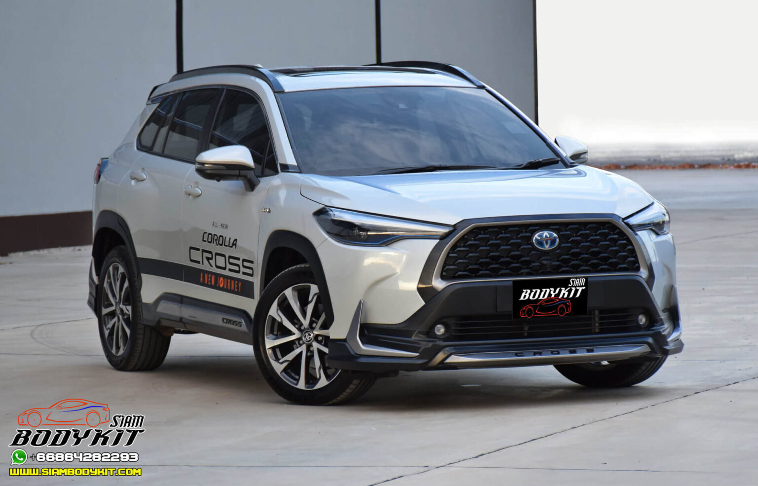 IDEO Sport FULL SET Bodykit for Toyota Corolla CROSS (BLACK & SILVER