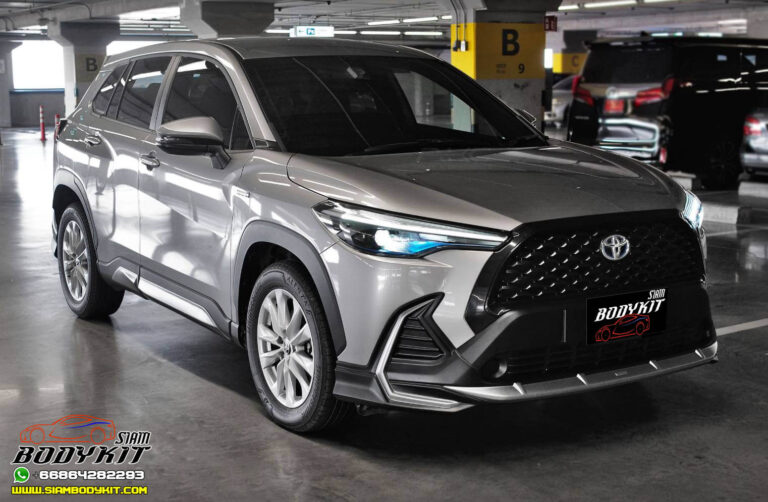 AKC Bodykit for Toyota Corolla CROSS (BLACK & SILVER BRONZE COLOR)