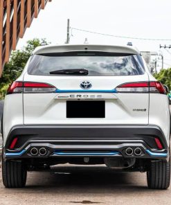 Alternative view of CR-HB Bodykit for Toyota Corolla CROSS (BLACK COLOR WITH HYBRID BLUE LINE)