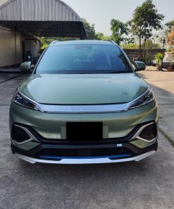 Alternative view of XTHEME Bodykit for BYD ATTO3 (Matte Black color with silver and blue line)