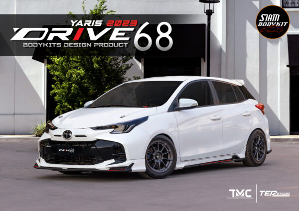 Yaris-hatchback-2023-DRIVE68-Siam-bodykit-