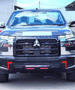 Rider Bodykit for Mitsubishi Triton Double Cab 2023-2025 (Matte black with silver and red line)