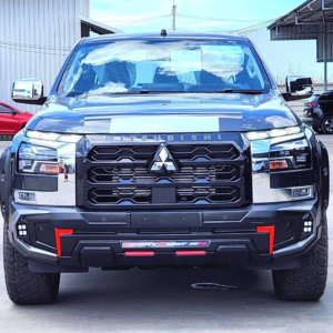 Rider Bodykit for Mitsubishi Triton 2023-2025 (Matte black with silver and red line)