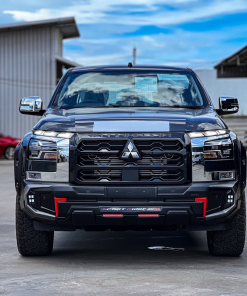 Rider Bodykit for Mitsubishi Triton Double Cab 2023-2025 (Matte black with silver and red line) - Image 4