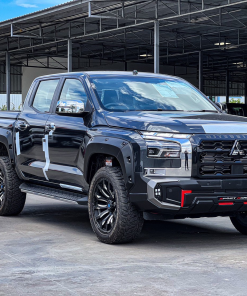 Rider Bodykit for Mitsubishi Triton Double Cab 2023-2025 (Matte black with silver and red line) - Image 7