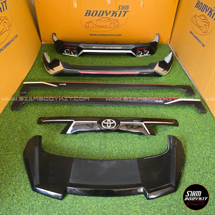 Nexter Bodykit for Yaris Cross (Matte Black with silver and red line) - Image 9